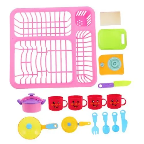 Produktbild: TOYANDONA 1 Satz Küchenspielzeug für Spielküche Zubehör Puppenküche Miniatur-Dinge Puppenhaus Küche tun so, würden sie Kochen Spielküchenzubehör Plastik