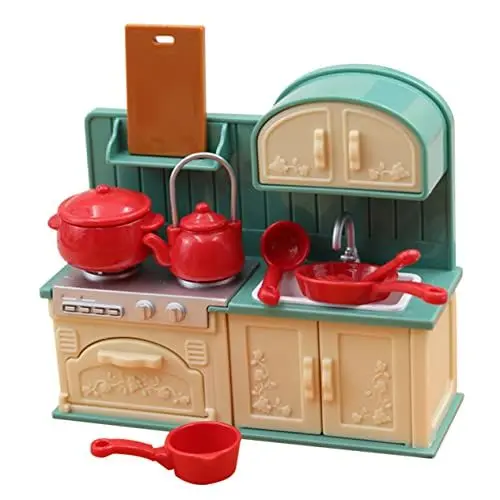 Produktbild: TOYANDONA 1 Satz Pfannenwender-Modell Küchenutensilien Spielzeug Küchenspielset Für Mini-küchenutensilien-Modell Spielzeug-küchenset Mini-puppenhaus-küche Winzige Möbel Plastik Kind Miniatur