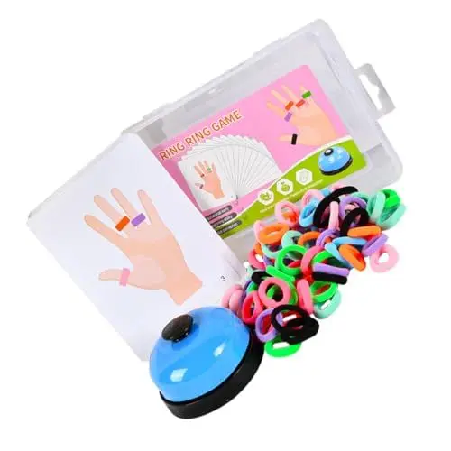 Produktbild: TOYANDONA 1 Satz Ring-Ring-Spiel Ringspielzeug Kinder Fingerringe Spielzeug Eltern-Kind-Spielzeug Magnetspielzeug Interessantes Fingerspielzeug Fingerspiel Spielzeug Kinderspielzeug Plastik