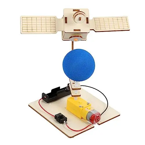 Produktbild: TOYANDONA 1 Satz Satellitenspielzeug Selber Bauen Stem-projekte Für Kinder Weltraummodellspielzeug Stammprojekte Für Kleinkinder Weltraumforschungsspielzeug DIY-satellitenspielzeug Holz