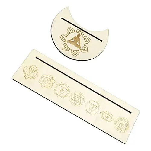 Produktbild: TOYANDONA 1 Satz Tarotkartenhalter cartas Tarot Tarot-Altarständer Tarot Karten Zubehör Tarot Kartenhalter für Wahrsagerei Ausstellungsregale Schmuckhalter Halterung für Tarotkarte Mond Holz