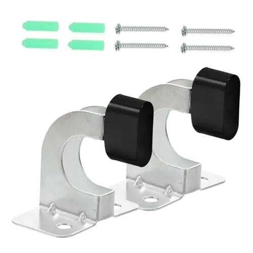 Produktbild: TOYANDONA 1 Satz Wandmontierter Schlauchhalter Metall Gartenschlauch Aufhänger Stabiler Wasserschlauch Organizer für Garten und Garage Langlebige Halterung für Verschiedene Schläuche und