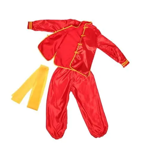 Produktbild: TOYANDONA Anzug für Jungen und Mädchen Jungen und Mädchen Performance Kampfsport Kleidung Rot -Sleeve Kampfsport Uniform
