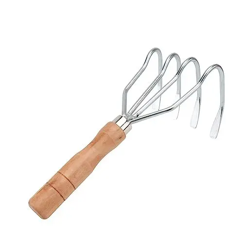 Produktbild: TOYANDONA 1 Stück Multifunktionale Schaufelrechen für Gartenarbeit Rechen Hochwertigem Karbonstahl Graben von Muscheln Einsammeln von Blättern für Einsatz im Garten und Feld