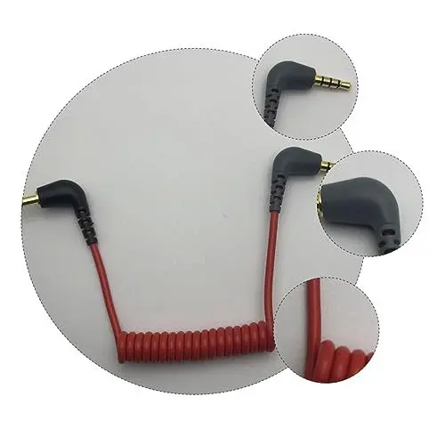 Produktbild: TOYANDONA 1stk Trs Zu Trrs Mikrofon Handy Audio Umwandlungsleitung Audio Kabel Trs Zu Trrs Schnur Mikrofonadapterkabel Trs Zu Trrs Adapter Handy Mikrofon Plastik Telefon Rot