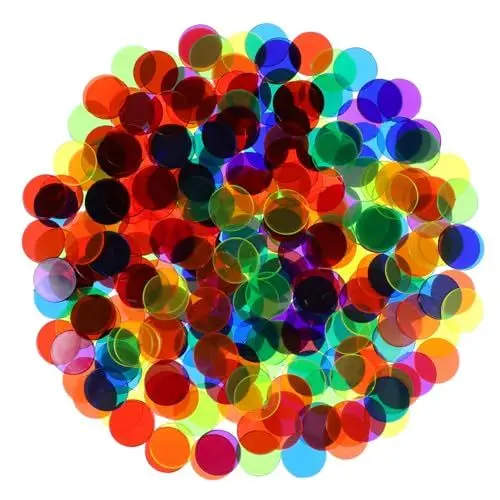 Produktbild: TOYANDONA 2100 Stk Poker-token Runde Token Bingo-chips-zähler Leer Bingo-dotter Für Kinder Waschbar Bingo-münzen Token-chip Pokerchips-token Bingo-zauberstäbe Extra Große Bingo-zähler Jetons