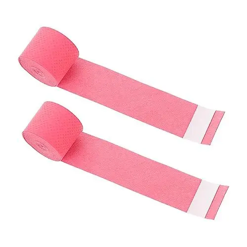 Produktbild: TOYANDONA 2St Anti-Rutsch-Gürtel für Drumsticks Verpackungsbänder für Trommeln Mallets-Band Griff Griffrohr Packband für Trommelstöcke rutschfeste Trommelstöcke wasserviskoser Pu Rosa