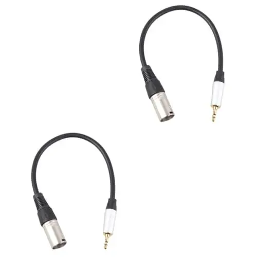 Produktbild: TOYANDONA 2St Audio Kabel lautsprecherkabel speaker cables Mikrofonkabel von Stecker auf Buchse Kopfhöreradapter Lautsprecher-Audiokabel Verstärker-Audiokabel Videokabel