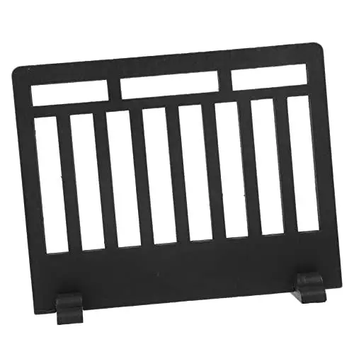 Produktbild: TOYANDONA 2St Japanischer Holzschirm Puppenhauszubehör Kinderspielzeug Puppenzubehör Miniatur-Ankleidewand Schlafzimmer bisschen Desktop-Bildschirmmodell dekoratives Bildschirmmodell Black