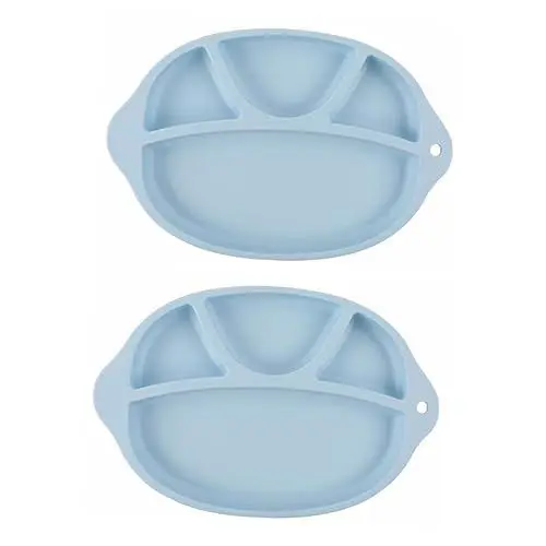 Produktbild: TOYANDONA 2St Kinderbesteck Teller für Kleinkinder rutschfeste Saugplatten Besteckschublade für kinder kindergeschenke Kinder trennen Pate abendessen tablett Wiederverwendbar