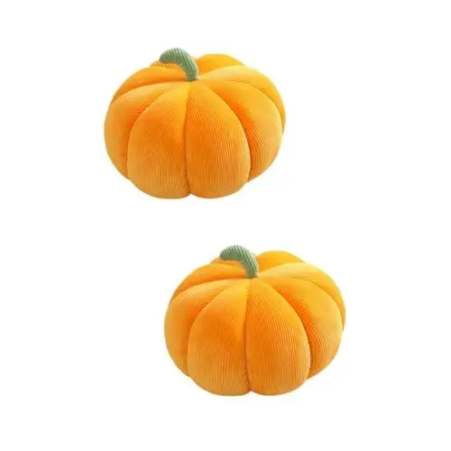Produktbild: TOYANDONA 2St Kürbis Kissen Kuschelkissen aus Plüsch Halloween-Plüschtiere Halloween Pillow Halloween plüsch Spielzeug gefülltes Plüschkissen Plüsch-Wurfkissen Füllung