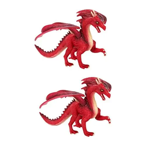Produktbild: TOYANDONA 2St Spielzeug für Kinder kinderspielzeug Children Toys Kid Toys hühner Spielzeug Craft Kinder schmuck kinderschmuck Tierornament Dinosaurier-Figur fein Modell schmücken Zubehör