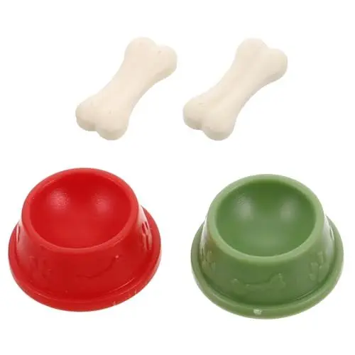 Produktbild: TOYANDONA 2 Sets Hundenapf Modell Kinderspielzeug Mini Spielzeug Kinderspielzeug Kinderspielzeug Waschbecken Spielzeug Tots Spielzeug Haustierspielzeug Für Kinder Aldut Spielzeug