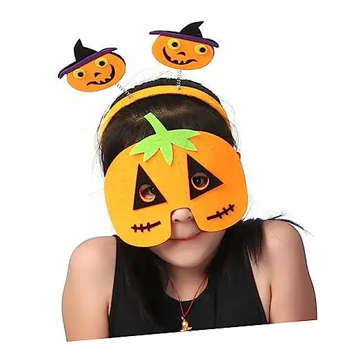 Produktbild: TOYANDONA 2 Stück 1 Satz halloween haarreif halloween headband kürbismaske Halloween Verkleidungszubehör halloweenmasken halloween dekoration halloween mask bilden Stirnband Gesichtsmaske
