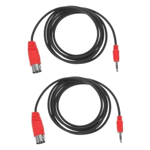 Produktbild: TOYANDONA 2 Stück Audio Adapterkabel 35 Mm Klinkenkabel Audio Klinken Adapterkabel 5 Polig 35 Mm Audio Adapter Audiokabel 35 Mm Audiokabel 35 Mm Audiokabel Adapter 35 Mm