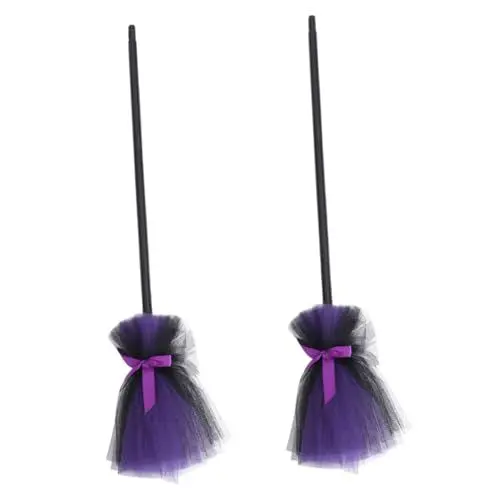 Produktbild: TOYANDONA 2 Stück Hexenbesen Herbstdekoration Für Küche Frauen Hexen Halloween Kostüme Das Outfit Halloween Heimdekorationen Kleidung Spielzeug Kostüme Für Halloween Hexenbesen