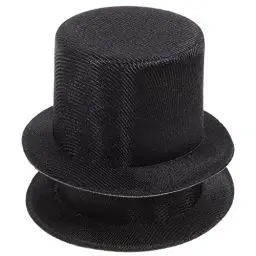 Produktbild: TOYANDONA 2 Stück Schwarze Mini-Zylinder Miniatur-Zylinder Formaler Zaubererhut Winzige Puppenhüte Handgefertigte Fedora-Hut Cupcake-Topper Für Kleine Haustiere Für Bastelbedarf