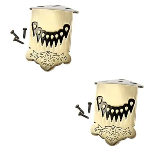 Produktbild: TOYANDONA 2st Abspannbrett Mit 8 Saiten Zubehör Für Mandoline Saitenhalter Für Mandoline Aus Metall Saitenhalterbrücke Für Mandoline Zubehör Für Musikinstrumente Gitarre Legierung Teil