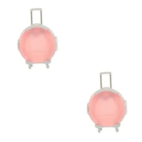 Produktbild: TOYANDONA 2st Für Spielzeug Fahrradtasche Gepäckträger Kofferset Kinderkoffer Zum Draufsitzen Kleinkind Spielzeug Kinder Reisekoffer Kinder Spielzeug Spielzeuge Rosa Abs