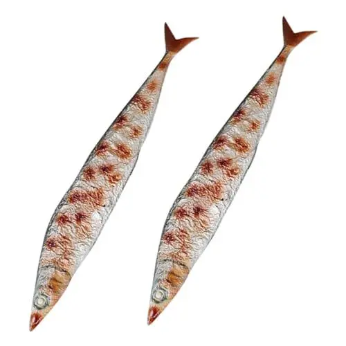 Produktbild: TOYANDONA 2st Simulierter Saury Spielzeug Für Die Spielküche Vortäuschen Essensrequisiten Lebensecht Vorgetäuschtes Modell Eines Künstlichen Fischgrills Realistisches PVC