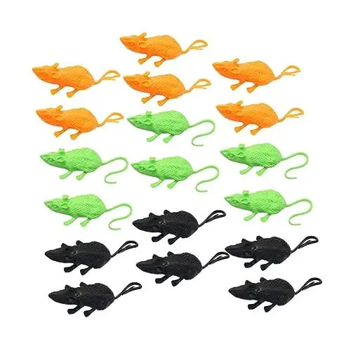 Produktbild: TOYANDONA 36 STK Simulationsmaus Mäuse Spielzeug Gefälschtes Mausdekor Halloween-Party Begünstigt Geschenk Taschenfüller Für Halloween-Partys Maden Spielzeug Modell Einzigartig Weiches Gummi