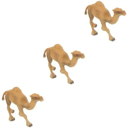 Produktbild: TOYANDONA 3St Simulation Kamel Modell Kamel Desktop Miniaturen Wohnkultur Ornament kleines Kamelmodell kleine Kameldekoration Tier Dekorationen einstellen schmücken Kind Statue Plastik