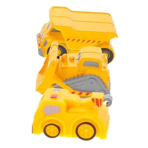 Produktbild: TOYANDONA 3-Teiliges Set Auto Spielzeug Baufahrzeuge Spielzeug Kinder Spielzeugautos LKW Spielzeug Spielzeugfahrzeug für Kleinkinder Autos Partygeschenke BAU Party Gefälligkeiten Plastik