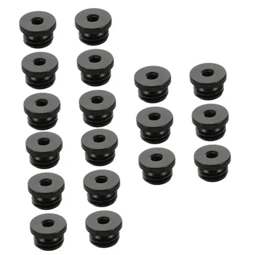 Produktbild: TOYANDONA 3 Sätze Konversionsschraube Zwirn Einschraubgewinde Swor Männlich Zu Weiblich Mic Schraube Mikrofonschraube Handyhalterung Umbauschraube Mikrofonständer-adapter Black 6 Stück * 3