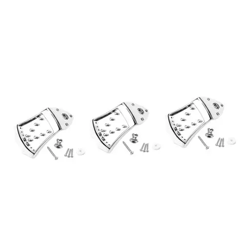 Produktbild: TOYANDONA 3 Sätze Saitensteg Tonsaitenhalter Stabiler Saitenhalter Metall Mandoline Hardware Mandoline Versorgung Mandoline Klangverbesserung Mandoline Saitenhalter Metall