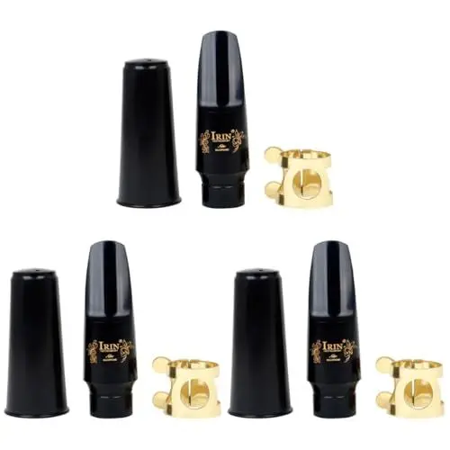 Produktbild: TOYANDONA 3 Sätze Saxophon-mundstück Altsaxophon Bari-saxophon Bausatz Schutzkappe Saxophonzubehör Saxophon-teile Alt-saxophon Kissen Mundstück Für Tenorsaxophon Birmingham Bakelit Metall