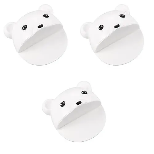 Produktbild: TOYANDONA 3st Anti-kipp-wandanker Kindersicherungen Möbelanker Anti-kipp-möbeldübel Schlösser Für Sicherheitsschränke Sicherheitsgurte Für Möbel Kindermöbel Großer Bär Baby Weiß Schutz