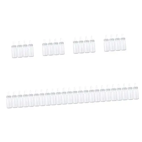 Produktbild: TOYANDONA 40 Stk Nuckelflasche Milchflasche Muttermilch Stillen mit der Flasche plastikflasche kunststoffflasche Babyfläschchen aus Kunststoff Babyflaschen 0-3 Monate pp Transparent