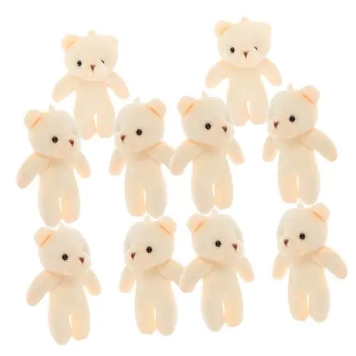 Produktbild: TOYANDONA Teddybären Set 48 Stk Mini-puppe Plüsch-partygeschenke Entzückendes Bärendekor Weich Gefälligkeiten Modisch Hochzeitsdekorationen Für Die Zeremonie Picknick Zinn Großer Bär Mode Pp Baumwolle