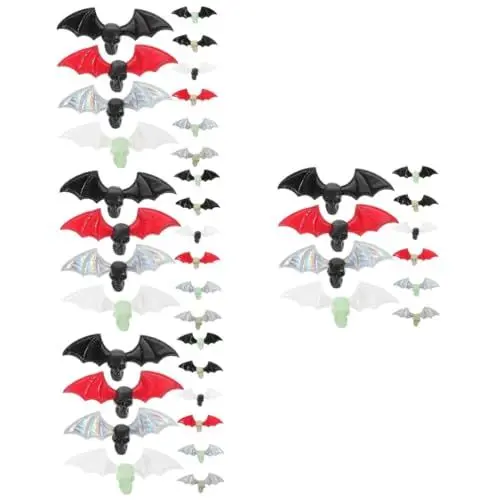 Produktbild: TOYANDONA 4 Sets Fledermausflügel Fledermausflügel Für Schuhe Halloween Fledermausflügel Vampir Fledermaus Charms Fledermausflügel Basteln DIY Fledermausflügel Material Miniture Dekoration