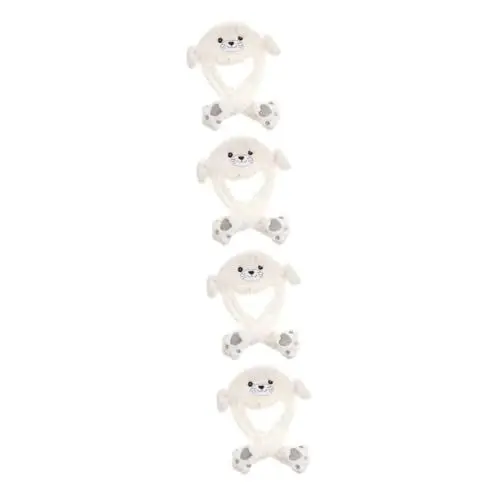 Produktbild: TOYANDONA 4 Stück Bewegliche Ohrmütze Tierhüte Tierkostümhüte Hasen Ohren Lustiges Hutkostüm Hut Anziehen Hasen-outfits Mütze Mit Springenden Ohren Cartoon-hut Hut Mit Seelöwenohren Plüsch
