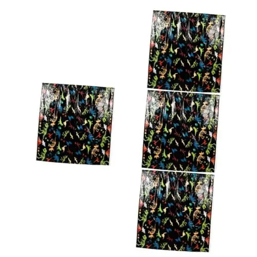 Produktbild: TOYANDONA 4 Stück Dinosaurier Party Tischdecke Hochzeitsdekoration Tischdecke Abendessen Tischdecke Tischdecke Festival Tischdecke Einweg Tischdecke Dinosaurier Muster Tischdecke