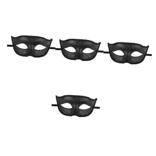 Produktbild: BESTonZON Maske 4 Stück Maskerade-maske Partymasken Dekorative Masken Halloween-zubehör -partymaske Festival-masken Für Erwachsene Retro-masken Mann Venedig Plastik