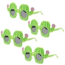 Produktbild: TOYANDONA 4 Stücke Partybrille Party Kaktus Sonnenbrille Lustige Party Brille Spaßbrille Neuheit Lustige Brillen Brille für Cosplay Kostüm Sommer Party Favors Foto Requisiten