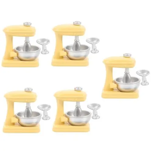 Produktbild: TOYANDONA 5 Sätze Mini-Mixer Spielzeug Kids Toys Modell eines Nudelmixers simulierter Mischer Standmixer stehender Mixer üchenmischer Spielküche vertikal Kaffeemaschine Wasserhahn