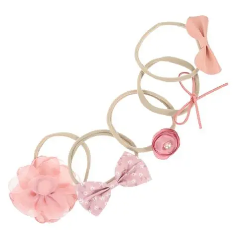 Produktbild: TOYANDONA Blumen-stirnbänder 5-teiliges Set Elastische Dehnbare Stirnbänder Für Mädchen Haarschmuck Für Neugeborene Säuglinge Und Kleinkinder Geeignet Für Den Alltag Und Besondere Anlässe