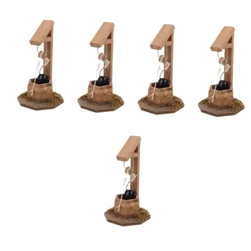 Produktbild: TOYANDONA 5st Mini-Garten Im Freien Zubehör Mini-zubehör Miniatur Gartendekoration Das Kleinste Spielzeug Der Welt Mini-gartenzubehör Welten Kleinste Ornament Holz Eimer Kind Cosplay