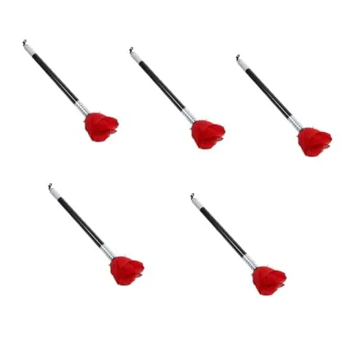 Produktbild: TOYANDONA 5st Zauberstabblume Leistung Stieg Interaktive Beschwörende Rose Gimmick Gefälschte Rose Gimmick Rosenblüte Hochzeitsrosendekorationen Leistungsrequisiten Gimmick-Rose Seide