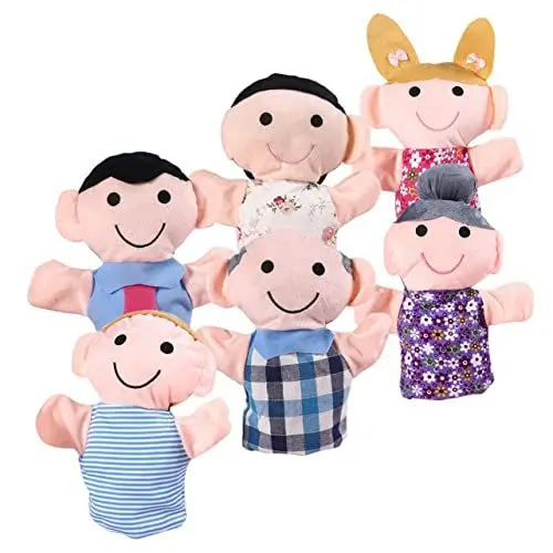 Produktbild: TOYANDONA 6St Handpuppe Mini-Plüschfiguren Spielzeug Lernspielzeug geschmeidiges Handspielzeug Plüschtier interaktives Spielzeug Kinder Puppen Puppenspielzeug Puppen für Kinder PP Baumwolle