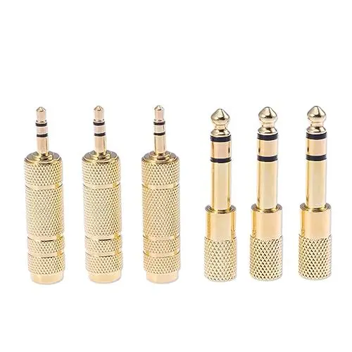Produktbild: TOYANDONA 6 1 Stereo-audio-adapterbuchse Kopfhöreradapter Klinkenadapter Kopfhöreranschlussadapter Stecker Mikrofon