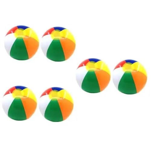 Produktbild: TOYANDONA 6 STK Strandball für Kinder Wasserball Kinder sandspielzeug Tasche für Strand strandtaschw Garten Spielzeug Watering Bulb Strand zubehör Strand Ball waterball aufblasbarer Ball