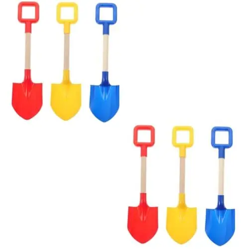 Produktbild: TOYANDONA 6 STK Strandspielzeugschaufel Kinder Schaufel Strandschaufeln Für Kinder Strapazierfähig Kinderwerkzeuge Strandsandschaufel Spielzeug Für Kinder Kidcraft-spielset Holz