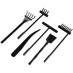 Produktbild: TOYANDONA 6 Stück Zen-Rechen Mini-Zen-Garten-Rechen Meditationssand-Zen-Gartengeräte DIY-Rock-Zen-Garten-Kit-Sets Spielzeug Zen-Garten-Zubehör