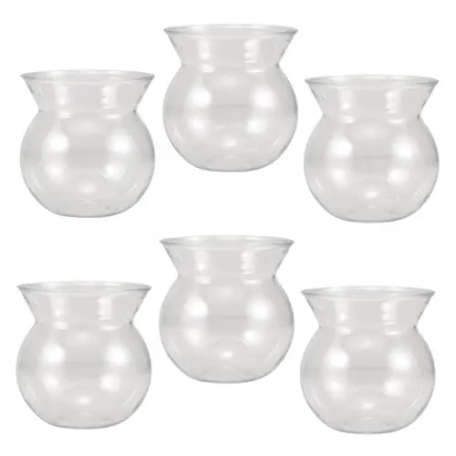Produktbild: TOYANDONA 6stücke Mini Transparente Blumentöpfe Kreatives Design Für Junge Mädchen Mini Pflanztöpfe Für Pflanzen Indoor Vielseitige Dekoration Für Kleine Pflanzen Und Bastelprojekte