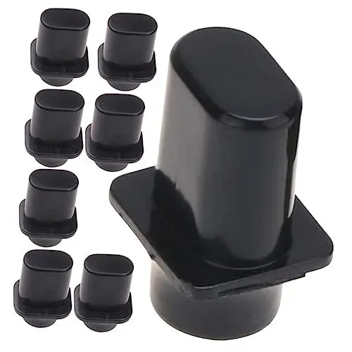 Produktbild: TOYANDONA 8st Gitarre Schalter Kappe Tipp Gitarrenschalter Gitarren-kippknopf Gitarrenspitzenknopf Gitarren-kippschalterkappen Hut Zubehör 3-wege-kippspitze E-gitarren-zubehör Plastik Black