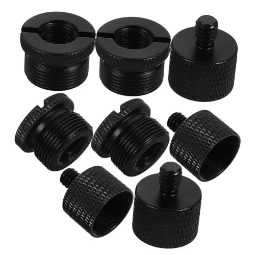 Produktbild: TOYANDONA Mikrofon-schraubenadapter-set 8-teilig Für Gewinde Von 5/8 Auf 3/8 3/8 Auf 5/8 5/8 Auf 1/4 1/4 Auf 5/8